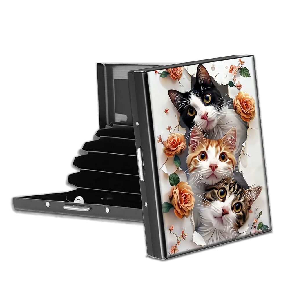 4796 Metal Credit Card Wallet, RFID Blocking Credit Card Holder with 6